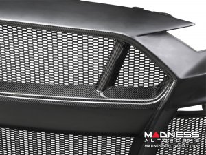 Ford Mustang Front Bumper - Anderson Composties - Fiberglass W/ Carbon Fiber - Type-ST GT500 Style